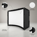 Golf Simulator Enclosure Kit Designed for Indoor Practice, 9.8x9.8x4.9 Frame, Durable Impact Screen, Velcro System
