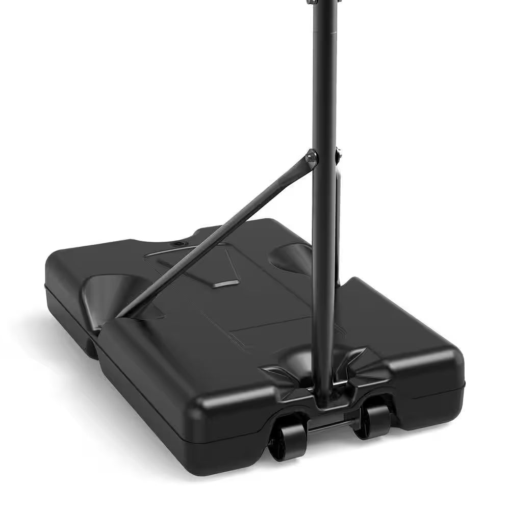 Portable Basketball Hoop Basketball Goal System 60 In. to 78 In. Height Adjustable, Fillable Base with Wheels (2-Pack)