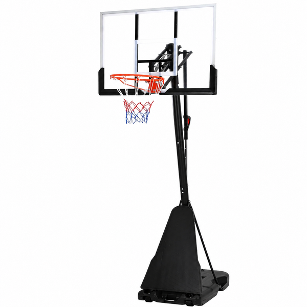 Basketball Hoop Outdoor 5.2-10Ft, Portable 47 Inch Shatterproof Backboard & Rebound Plate & Quick Adjustable Basketball Goal System