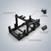 Virtual Reality Driving Game DIY Driving Simulator Aluminum Profile 4080 Assembly Kit Sim Racing Cockpit Sim Rig Frame — infographic