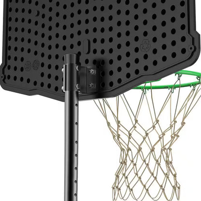Portable Basketball Hoop Basketball Goal System 60 In. to 78 In. Height Adjustable, Fillable Base with Wheels (2-Pack)